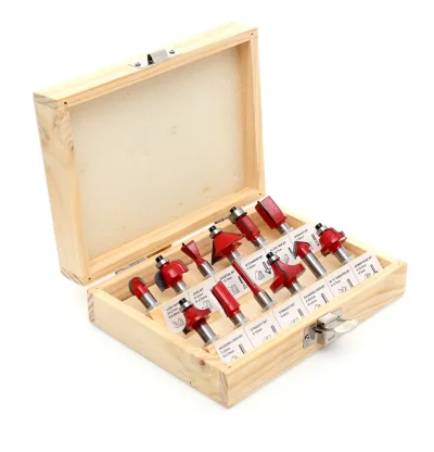 Set 12 freze pentru lemn, coada 6mm