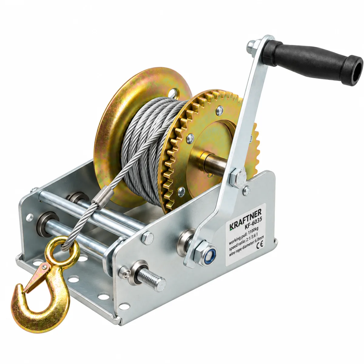 Troliu manual cu doua viteze 1150kg, poza 1